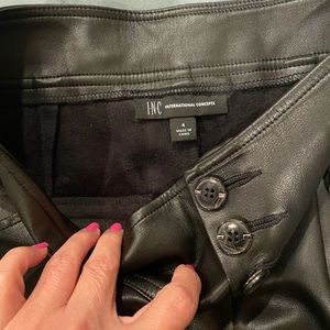 Inc faux- leather pants, perfect conditions like new! Size 4.